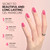 GAOY Jelly Gel Nail Polish, 16ml Sheer Pink Translucent Soak Off Gel Polish, UV Light Cure for Nail Art DIY, 2134 Pink Tulip