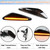 KEEGTBOX Smoked Lens LED Side Marker Lights Kit Fit For 2016-up Mazda MX-5 Miata Fit 2009-2012 Mazda RX-8 and 2017-up Fiat 124 Spider Sequential Amber Front Fender Side Marker Indicator Lamps 2PCS