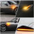 KEEGTBOX Smoked Lens LED Side Marker Lights Kit Fit For 2016-up Mazda MX-5 Miata Fit 2009-2012 Mazda RX-8 and 2017-up Fiat 124 Spider Sequential Amber Front Fender Side Marker Indicator Lamps 2PCS