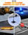 LUMENIX 4PC Magnetic Mounting Mount Pads for Cars Pickup Trucks SUV Aluminum Cab Roof Top, for Magnetic Emergency Strobe Beacon Light Bar Mounts, with Double Sided Sticky Adhesive Sticker Pad