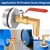 Carvedexquisitely 2" Drum Faucet for 55 Gallon Drum,Brass Rain Barrel Spigot with EPDM Gasket 90 Degree 3/4" Outlet