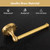 Lucyound Antique Brass Toilet Paper Holder, Bathroom Tissue Roll Holder Wall Mount, Vintage Gold Decorative Bathroom Accessories, Brass Petal-Relief Series