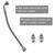 Engine Turbocharger Oil Return Drain Hose Line & Oil Feed Line Fit for 2004-2007 Dodge Ram 2500 3500 5.9L Replace 3970875 5135786AB w/Connectors gasket