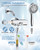 MakeFit Shower Head Filter Replacement Cartridge for MakeFit Filtered Shower Head with Handheld Combo-SSJ731/SW9730 (2-PACK)