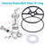 AQDD Spider Gasket Kit Pool Sand Filter Valve Seal Gasket Parts Replacement for Hayward Sp0714t Vari-Flo XL Valve and SPX0714CA O-Rings Gasket