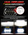 LX-LIGHT 105W 1000% Bright Black H6054 5x7 7x6 Led Headlights DRL Anti-glare Hi/Low Sealed Beam Compatible with Jeep Wrangler YJ Cherokee XJ Trucks Ford Chevy etc