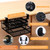 ROLIZOE Sliding Under Desk Drawer Organizer No Drilling 2 Drawers Slide Out Desktop Or Under Table Storage Metal Clamp On Desk Drawer Attachment Anti-Slip Under Desk Organizer for Home & Office