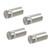 Standoff Screws for Wall Mount Acrylic Picture Frame Hardware 1/2" x 1" Aluminum Silver Finish Nails for Acrylic Glass Sign Holder 4 Pcs