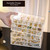 SPAKOWN Earring Organizer, Acrylic Jewelry Holder Organizer with 5 Drawers Stackable Earring Storage Case Jewelry Boxes for Women (Clear)
