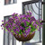 katflyee UV Resistant Artificial Outdoor Flowers, 12 Bundles Fake Outdoor Silk Flowers Fade Resistant Faux Flowers Plants for Outside Planters, Window Box, Porch Decor-Purple