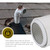 PVC Termination Cap Mesh Screen Vent Cover, Furnace & Roof Vent Cap, Stainless Steel Wire Round Exhaust Pipe Cover End 6" Inner & 6.62" Outer Diameter