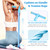 Pedal Resistance Bands with Handles, Upgrade 6-Tubes Manual Tension Training Pedal, Natural Rubber Foot Pedal Resistance Bands, Multifunction Fitness Bands for Abdomen, Waist, Arm, Leg (Blue)