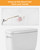 Hibbent Universal Metal Side Mount Toilet Handle Replacement Kit, Brass Toilet Flush Tank Lever with Stainless Steel Flapper Chains for Most Toilets, Chrome Finish