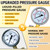 Boltigen Pressure Washer Gauge Kit, Pressure Gauge for Power Washer with 3/8inch Quick Connect, Stainless Steel, 6000PSI