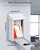 Uniclife Key Drop Box for Outside, Metal Donation Boxes White Collection Box with Combination Lock, Safe Suggestion Boxes, Wall Mounted Mailbox with Top Slot, Steel Cash Drop Boxes