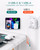 3 Pack European Travel Plug Adapter, Addtam US to Europe Plug Adapter with 3 Outlets 3 USB Charger (2 USB C Port), Type C Power Adaptor to Italy Spain France Portugal Iceland