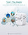 3 Pack European Travel Plug Adapter, Addtam US to Europe Plug Adapter with 3 Outlets 3 USB Charger (2 USB C Port), Type C Power Adaptor to Italy Spain France Portugal Iceland