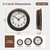TAHEAT 8.5 Inch Wall Clock, Battery Operated Silent Non Ticking - Vintage Gold Copper Kitchen Clock for Living Room, Bedroom, Office, Bathroom - Easy to Read Retro Decorative Wall Clocks​