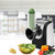 Electric Vegetable Graters Professional Salad Maker, Electric Slicer Shredder Graters for Kitchen, Gratersr/Chopper/Salad,Electric Salad machine for Vegetables Carrot Cheese Black