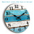 CHYLIN Nautical 14 Inch Wall Clock, Blue Ocean Theme, Silent Sweep Movement, Easy to Read, Good Gift