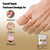 BeautyBands Toe Nail Cover Up Bandages for Unsightly, Broken or Cracked Toenails | Waterproof & Sterile Fake Nail Protector (Nude French)