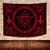 SHRAPHY Demon Pentagram Tapestry 80x60 Inches Mysterious Magic Rune Symbol Wall Hanging for Bedroom, Living Room