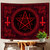 SHRAPHY Demon Pentagram Tapestry 80x60 Inches Mysterious Magic Rune Symbol Wall Hanging for Bedroom, Living Room
