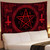 SHRAPHY Demon Pentagram Tapestry 80x60 Inches Mysterious Magic Rune Symbol Wall Hanging for Bedroom, Living Room