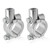 KVAEY 2PCS Motorcycle Handlebar Mirror Mount Holder, 8mm 7/8" Handlebar Clamp Rearview Side Mirror Adapter, Aluminum Motorcycle Mirror Mount Clamp for ATV Street Bike Scooter (Silver, 10mm)