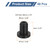 uxcell 48Pcs Rubber Grommets 4mm Drill Hole, 2mm ID Hole Top Hat Grommet Black Silicone Rubber Hole Plug Gasket for Wiring, Automotive