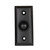 STALLION HARDWARE Doorbell Button, Vintage Decorative Push Button Door Chime, Ringer, Wired Doorbell Button Replacement (1, Black Powder Coat)