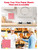 Beveetio Wall-Mounted Parchment Paper Sheets Holder, Wax Paper & Deli Wraps Organizer for 10×10in/12×12in, Clear Acrylic Dispenser with Screws & Tapes for Kitchen & Bakery, Holds 100–200 Sheets