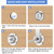 Cylinnda Extra-Long Cam Locks, 2-1/8 Inch, Keyed Alike, Set of 2 for Thick Drawers & Cabinets, Zinc Alloy