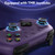 8BitDo Ultimate 2 Wireless Controller with TMR Joysticks for Windows & Android, Gaming Controller with Switchable Hall Effect/Tactile Triggers, RGB Fire Ring, 8Speed Wireless Tech, Charging Dock, Purple