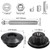 Doaho Packs of 8 Universal Aluminum Vehicle Hood Pins-Quick Release Lock Latch Bumper-License Plate Lock Clip，Quick Release Lock Latch Bumper，Diameter 1.25 inch(Black)