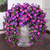 Artificial Fake Hanging Flowers Plants Vines for Outdoor Summer Decoration, 2PCS Faux Silk Orchid Long Stems Look Real UV Resistant for Home Outside Garden Wall Indoor(Dark Purple and Fuchsia) Artificial Fake Hanging Flowers Plants Vines for Outdoor Summer Decoration, 2PCS Faux Silk Orchid Long Stems Look Real UV Resistant for Home Outside Garden Wall Indoor(Dark Purple and Fuchsia)