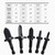 Hymnorq 5 Piece Spin Flaring Tool Set, 1/4" Hex Shank HVAC Swaging Drill Bits for Soft Copper Tubing, Pipe Expander Kit for Air Conditioning Mini Split Repair, Sizes 1/4", 3/8", 1/2", 5/8", 3/4"