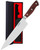 SLEMOON 8 Inch Forged Chef Knife, 15° High Carbon Stainless Steel Sharp Kitchen Knife with Ergonomic Pakkawood Handle, Rust Resistant, Gift Box for Home & Restaurant