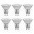 Feit Electric 4W LED MR16 GU10 Bulbs with 35W Equivalent, Dimmable, MR16 Bulbs, 22 Yrs. Lifetime, 300 Lumens, 3000K Warm White, 6 Packs - BPMR16/GU10/930CA/6
