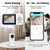 Simyke Upgrade Video Baby Monitor with 2 Cameras and Audio 2.8" Screen,Night Vision,APP,Wireless,2-Way Talk,1200ft Long Range,Feeding Timer,Temperature Sensor,VOX/ECO,5 Lullabies,Portable,Easy Setup