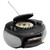 Memorex AM/FM Top Loading CD Player | Portable Stereo with Programmable Memory | Auxiliary Input and LED Display (Black, with Cassette Player)