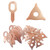 GLSJA 100PCS Dent Pulling Rings, Dent Pulling Puller Rings Triangle OT Dent Pulling Straight Washer, Metal Shrink Repair Tool for Car Body Welding Panel Welder Spot Welding Machine