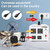 LVYUAN 2500W Watt Voltage Transformer Converter Step Up/Down Converter 110/120 Volt - 220/240 Volt with 3 US&2 EU&1 Universal Outlet and CE Certified,Circuit Break Protection