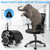 Office Chair Caster Wheels (Set of 5),Heavy-Duty Chair Wheels Support 2200lbs,Mute Rubber Chair Casters for Hardwood Floors and Carpet,2 Inch Universal Fit (Black)