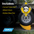Camco Camper/RV Curved Trailer Aid - Features 6.5" of Lift & Includes Wheel Chock and Rubber Base Pad - Designed for Trailers Up to 20,000lbs & Compatible w/ Tires Up to 32" (44436)