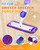 3 Pack Reusable Power Mop Pads Compatible with Swiffer Power Mop, MyKEEPOW Power mop Refills Pads for Floor Cleaning (Green+Blue+Purple)