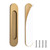 MOROBOR 18CM Self-Stick Oval Sliding Door Pulls, 2pcs Brushed Steel Aluminum Alloy Flush Pull Punch-Free Handle for Sliding Barn Door Windows Cabinets