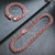 GIHENHAO 2pcs Cuban Link Chain for Men, Rose Gold Necklace and Bracelet, Miami Cuban Chains, Bling Diamond Chain for Hip Hop Jewelry GIHENHAO 2pcs Cuban Link Chain for Men, Rose Gold Necklace and Bracelet, Miami Cuban Chains, Bling Diamond Chain for Hip Hop Jewelry