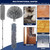20+ Feet High Reach Duster Kit with 3-14 ft Extension Pole for Cleaning Fan, Spider Web, High Ceiling, Blinds, Furniture, Cars - Cobweb Microfiber Duster // Outdoor & Indoor Extendable Duster