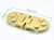 XMHF 180 Degree Heavy Duty Flip Top Hinge with Screws Ideal for Folding Wings, Sewing Machine Table, Computer Desk, Roll-Top Desk Golden